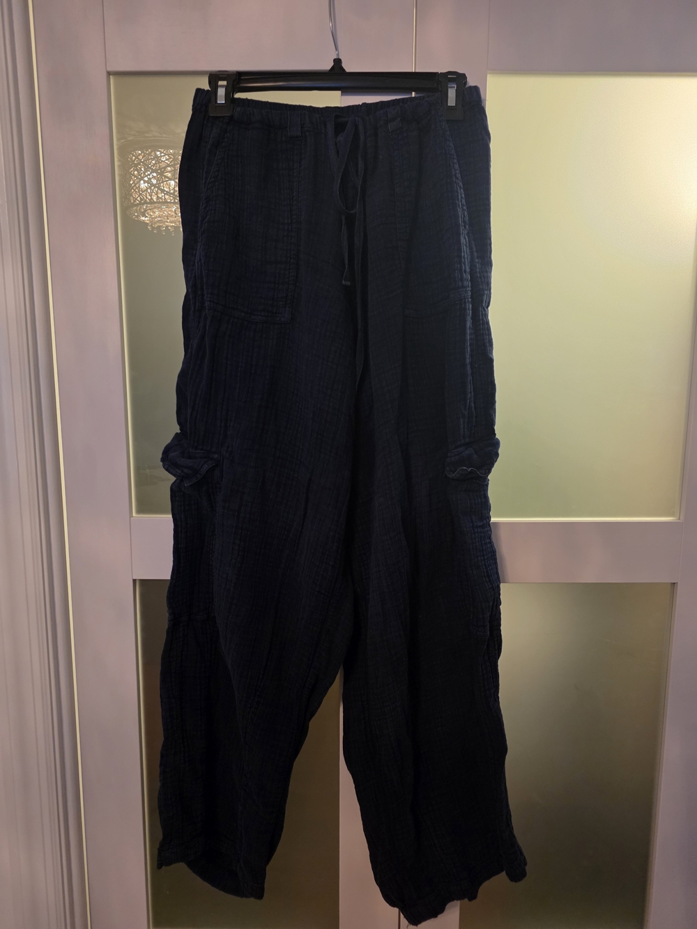 BDG Black Cargo Drawstring Utility Pants